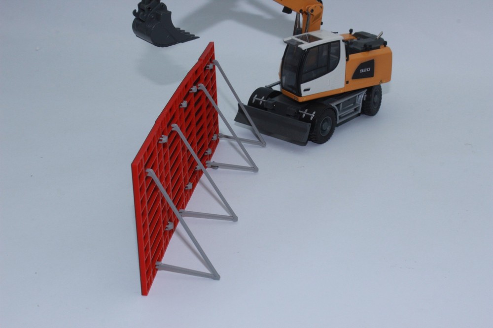 Red Black Formwork Scale 1:50 Stand Model Formwork System