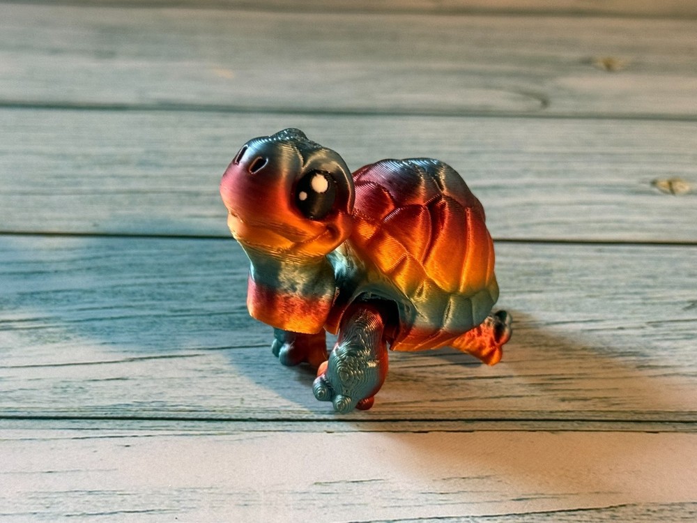 Tiny Turtle – 3D Printed – Cute Turtle Collectible – 3” x 2”