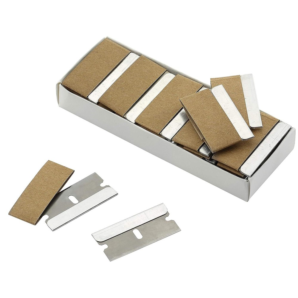 Single Edge Razor Blade 50 Pc Blades Scraper Flat One Sided Home Improvement