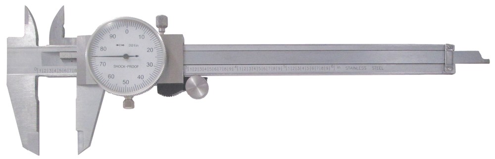 0 - 6" Dial Caliper - White Face