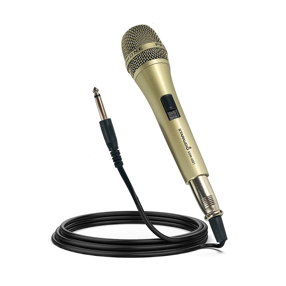 Dynamic Microphone Unidirectional Wired Handheld Mic With XLR Cable For Church