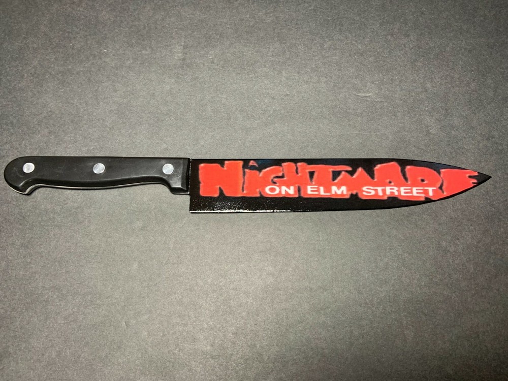 Freddy Krueger Kitchen Knife With Sublimated Stand