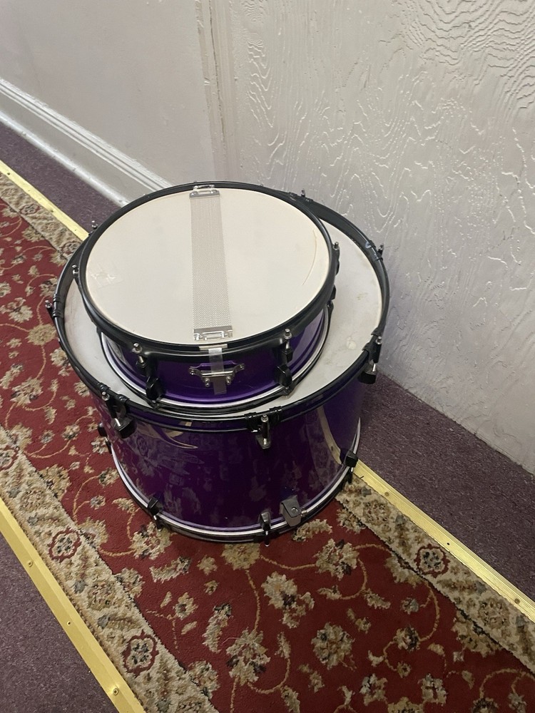 purple drum set