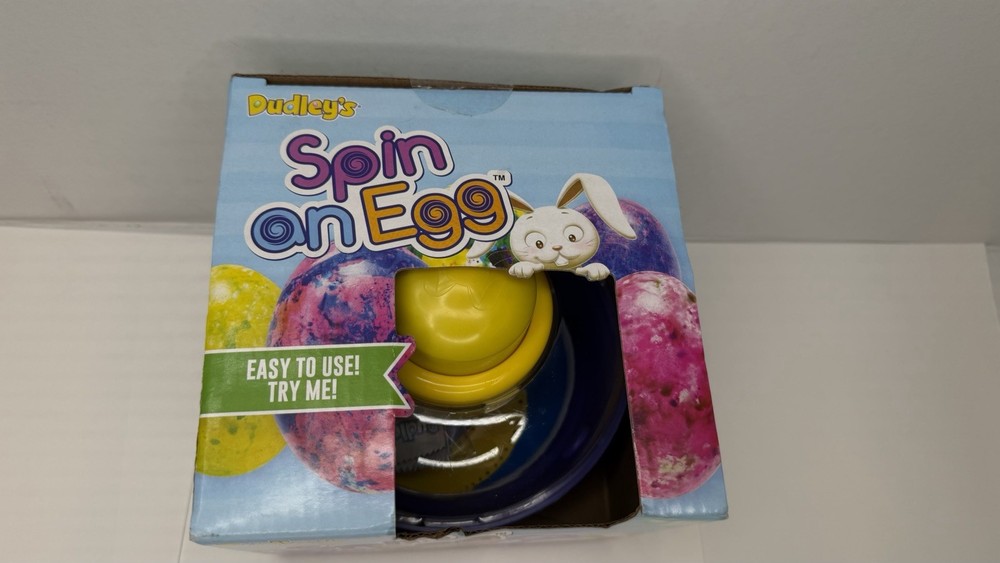 Dudley's Spin on Egg Kids' Easter Craft Kit with Spinner & 5 Color Packets