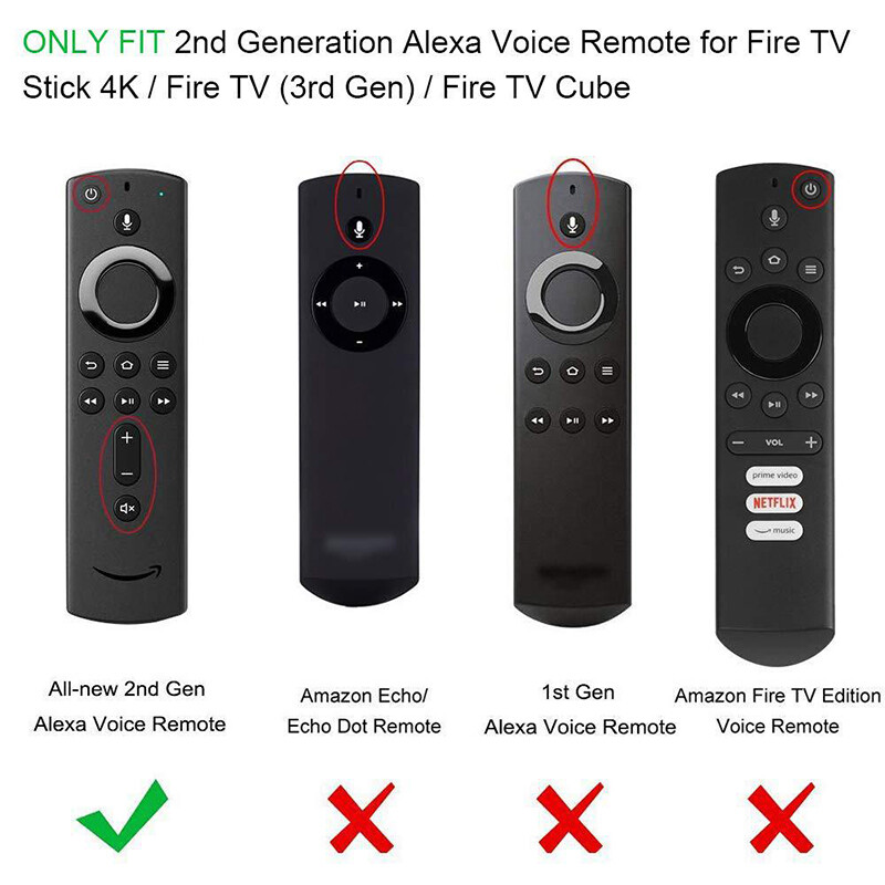 Cover For Amazon+Fire TV Stick 4K Replacement Remote Control Cover