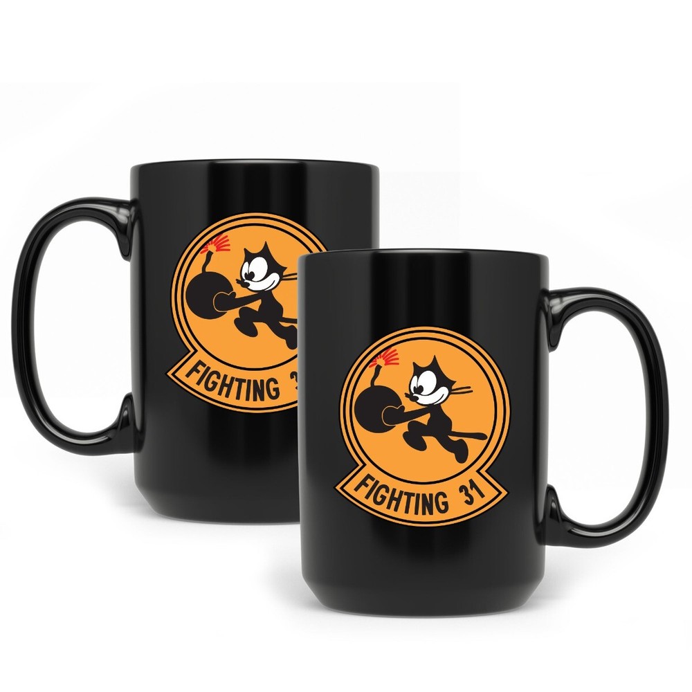 Tomcatters VF-31 Fighting 31 15 oz Black Mug