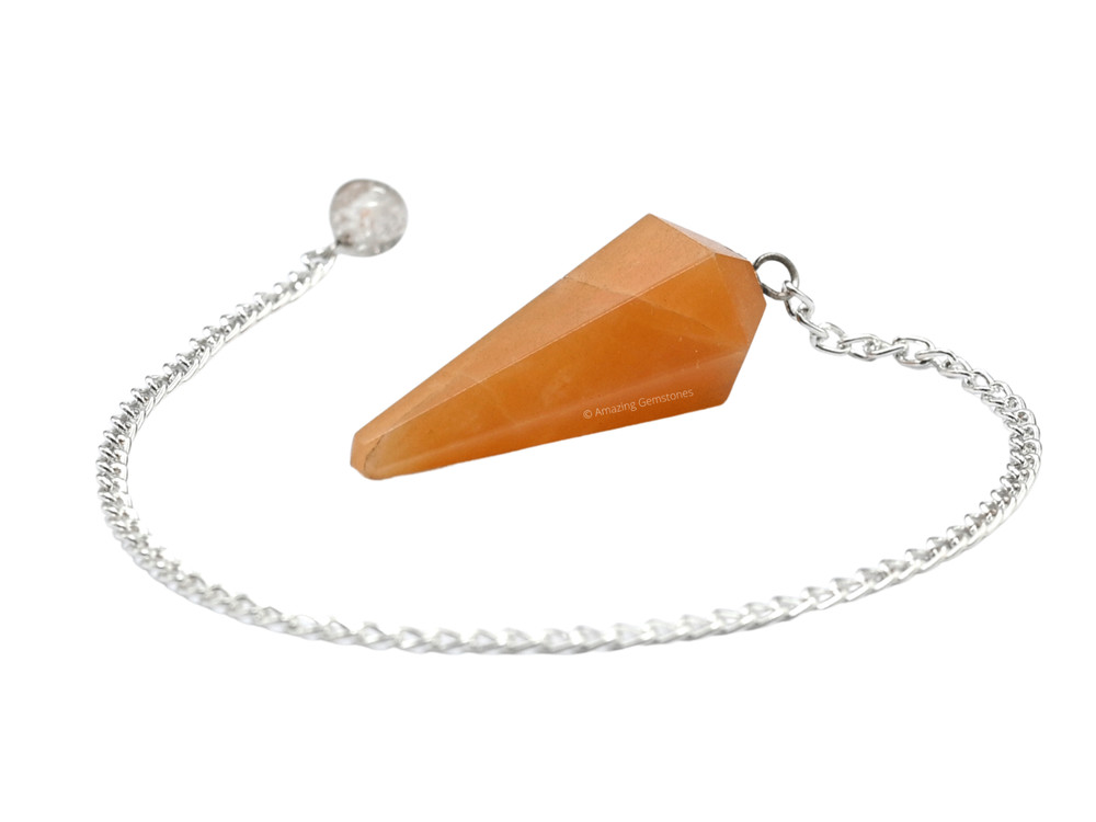 Red Aventurine Dowsing Crystal Pendulum