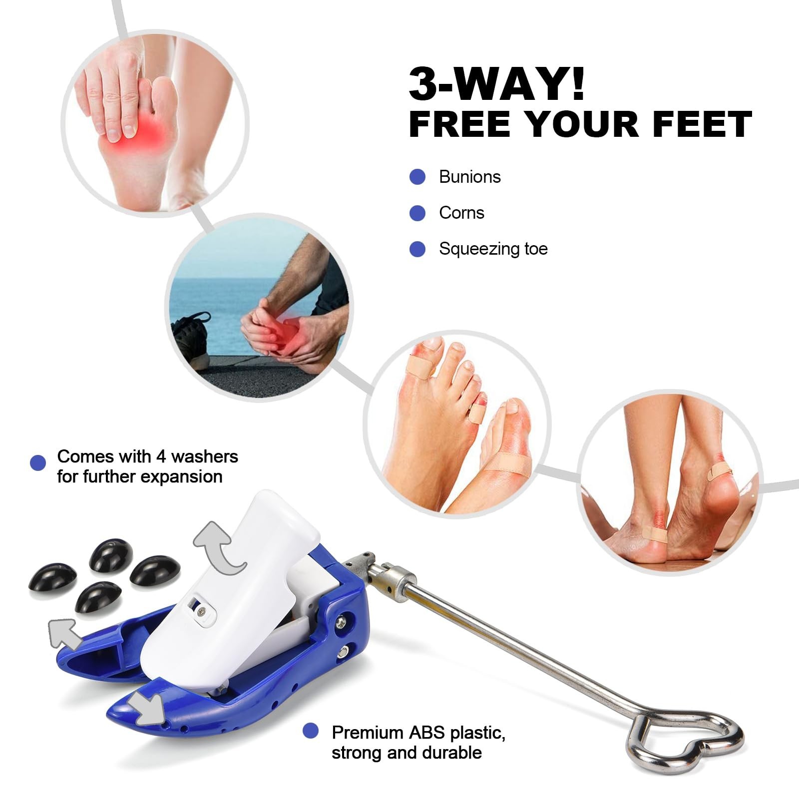 Boot Stretchers for Cowboy Boots Thick Wide Feet, Adjustable Men Women Shoe H...