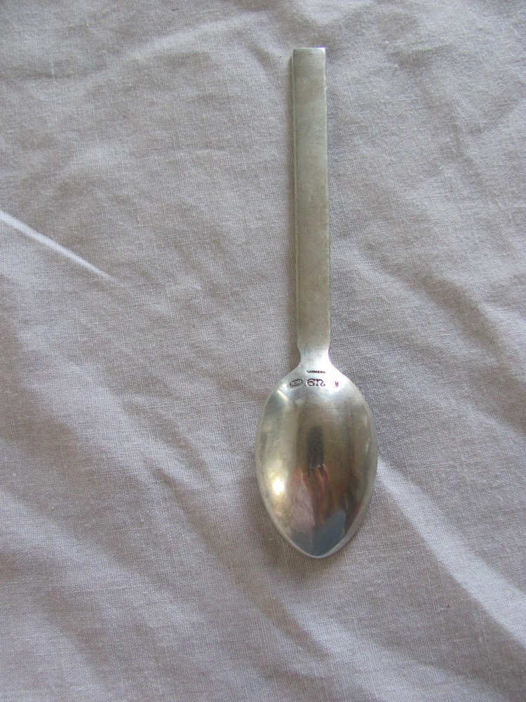 Evald Nielsen Denmark Silver 830 - Pattern #33 - Place Setting Teaspoon