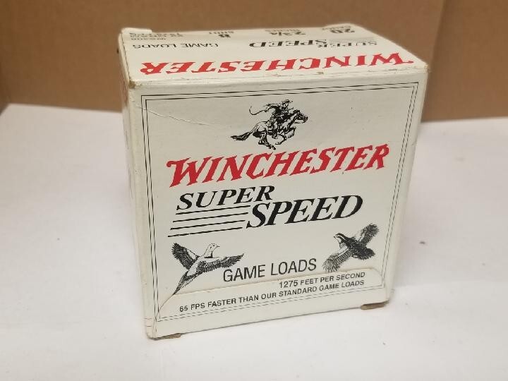 Empty 20 Ga Winchester Super Speed Gameload Shotgun Shell Box