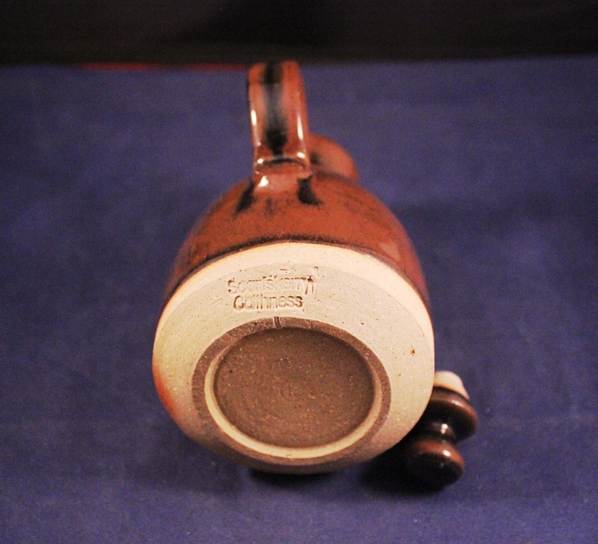 Awesome 4.5" Brown Studio Celtic Pottery Pitcher