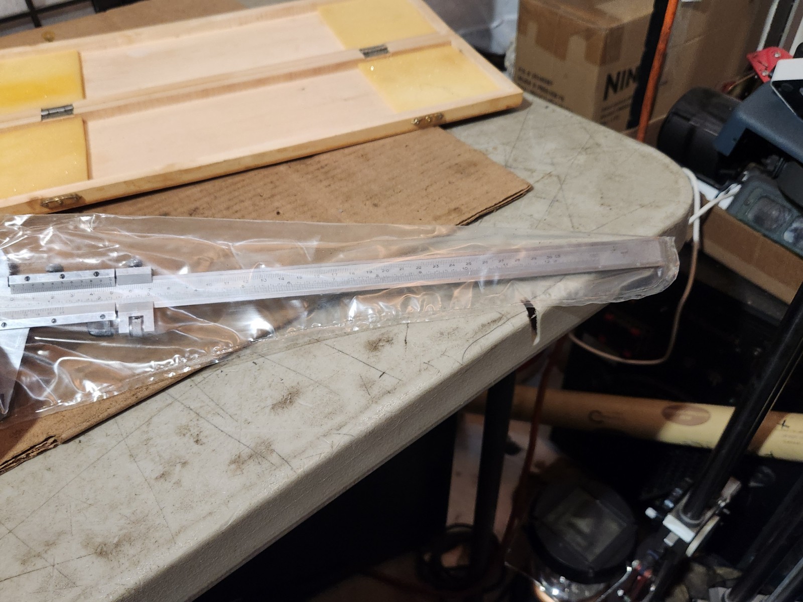 Stainless Hardened Caliper with 0-12"/300mm Measuring Range