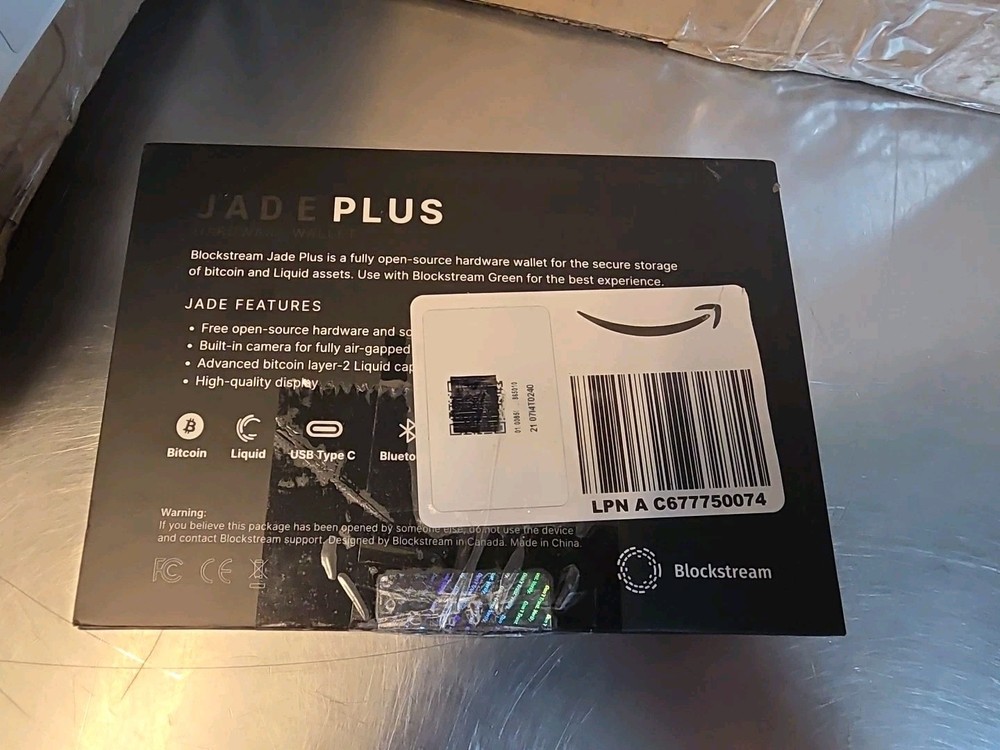 Blockstream JADE Plus Hardware Wallet Genesis Grey