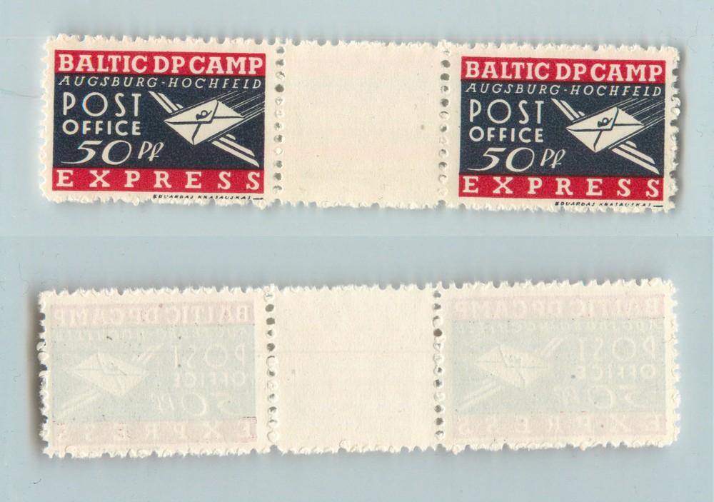 Lithuania 1949 50 DPC Augsburg mint gutter . rtb853