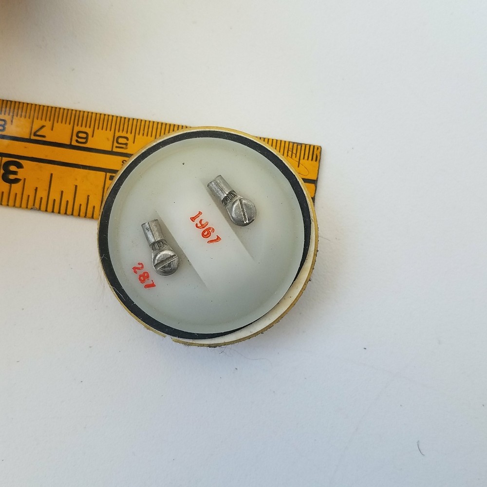 Round Telephone Speaker and Microphone Set Dynamic 2-Inch Diameter