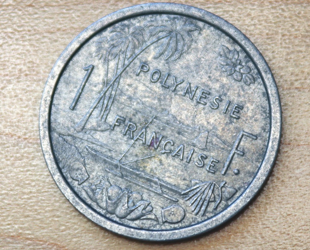 1977 French Polynesia 1 Franc