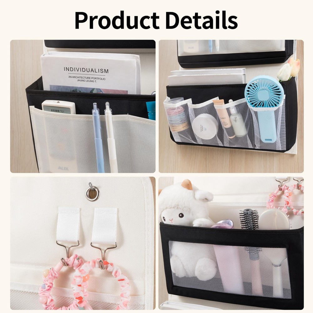 Foldable Hanging Organizer Storage Bag Space Saving Closet Multiple Pockets