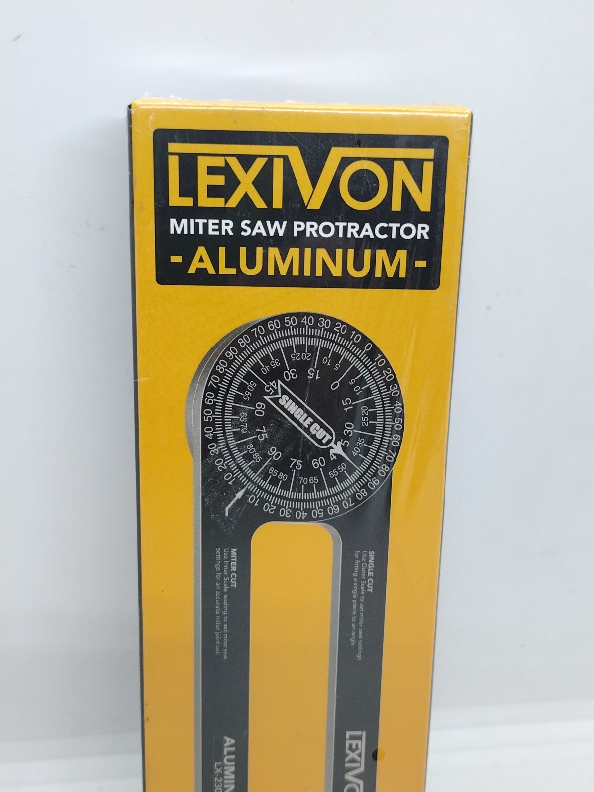 Aluminum Miter Saw Protractor | 7-Inch Rust Proof Angle Finder Featuring Prec...