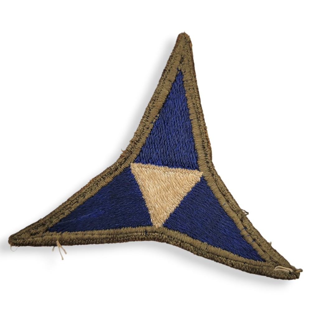US ARMY  3rd III ARMY CORPS Sleeve Patch WWII Era 3" Blue
