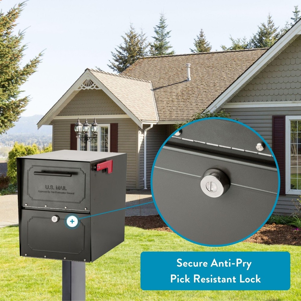 Oasis Classic Extra Large Graphite Bronze Mailbox Accessory