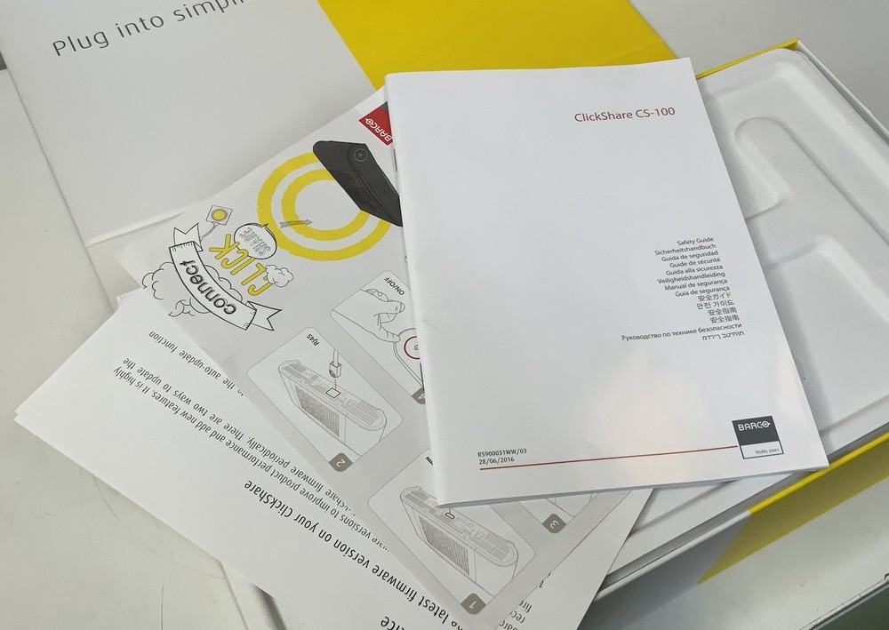 BARCO ClickShare CS‑100 Wireless Presentation System with BOX – R9861510