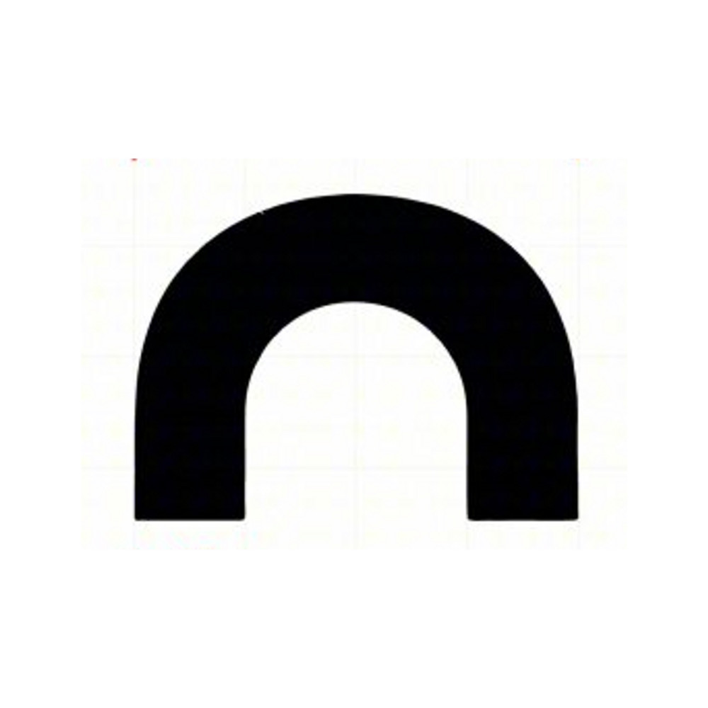 Pavement Ends Blacktop MarkingTemplate for Roadway Endings