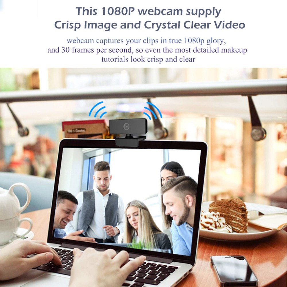 HD 1080P Webcam with Microphone Fast Autofocus Webcam USB Computer Camera