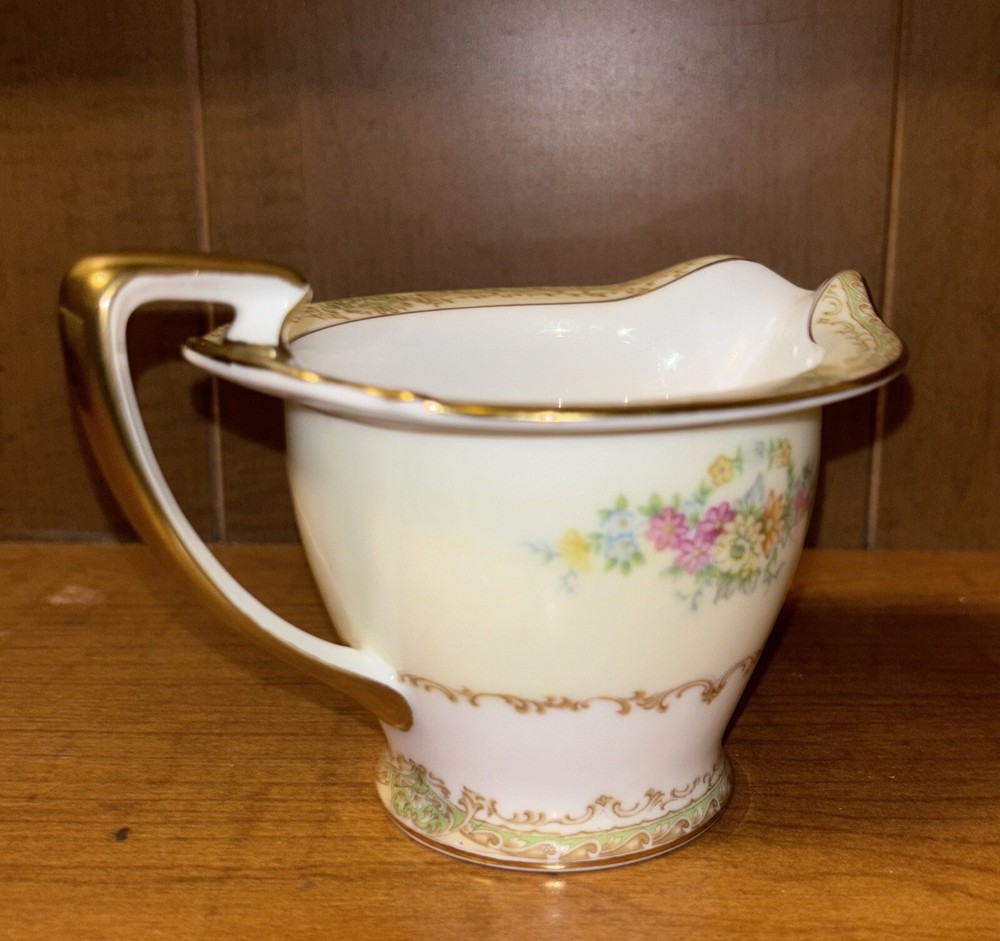 Noritake “Bellodgia” Pattern Tureen with Lid and Creamer, Tea Cup