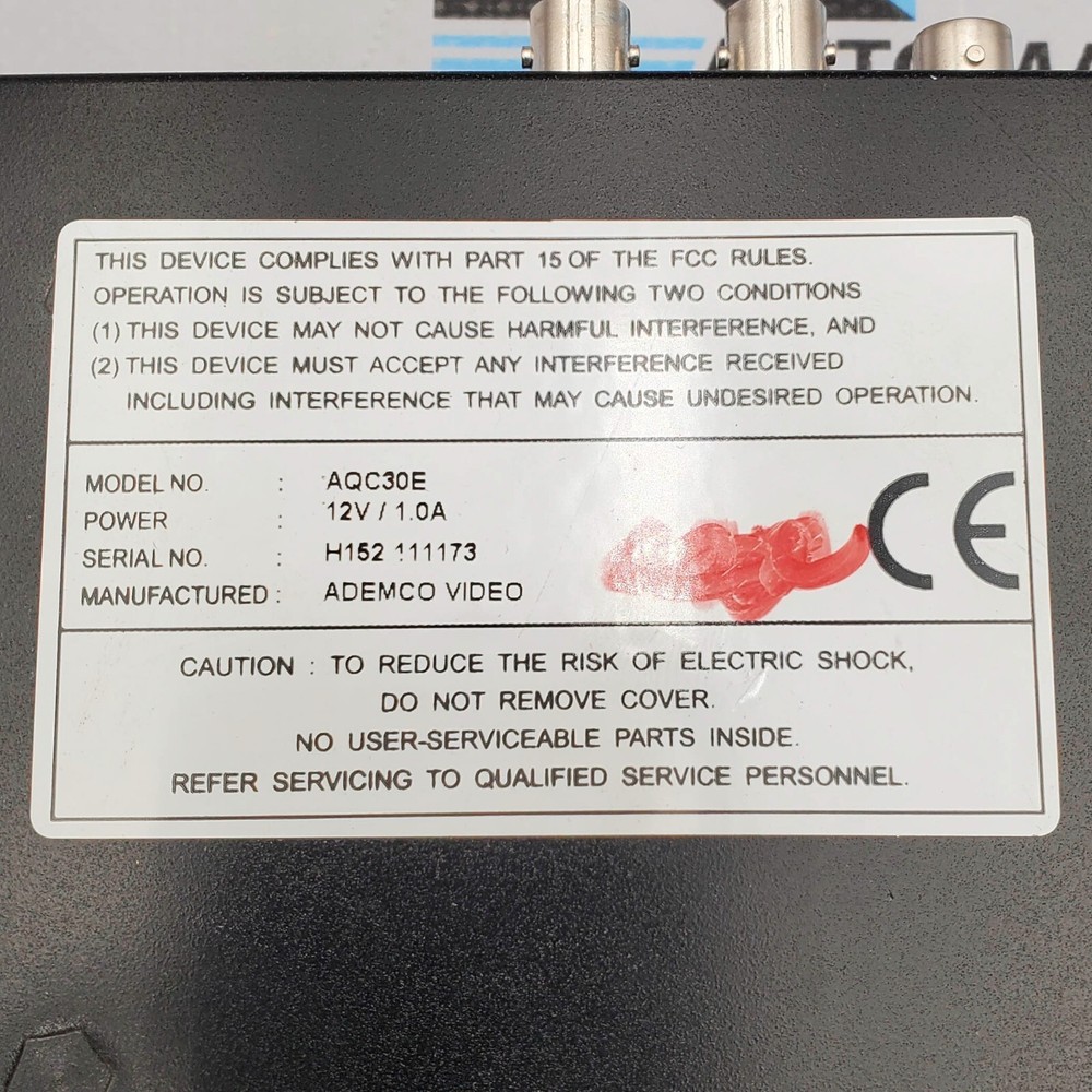 Ademco Video AQC30E Video Color Quad Processor