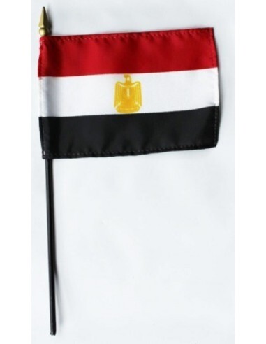 Egypt 4" x 6" Mounted Flags