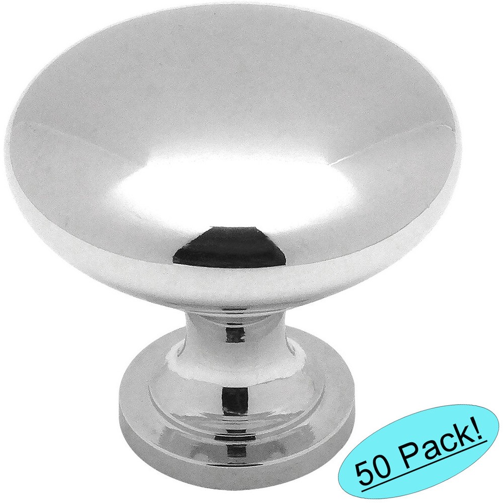 *50 Pack* Cosmas Cabinet Hardware Polished Chrome Knobs #5305CH