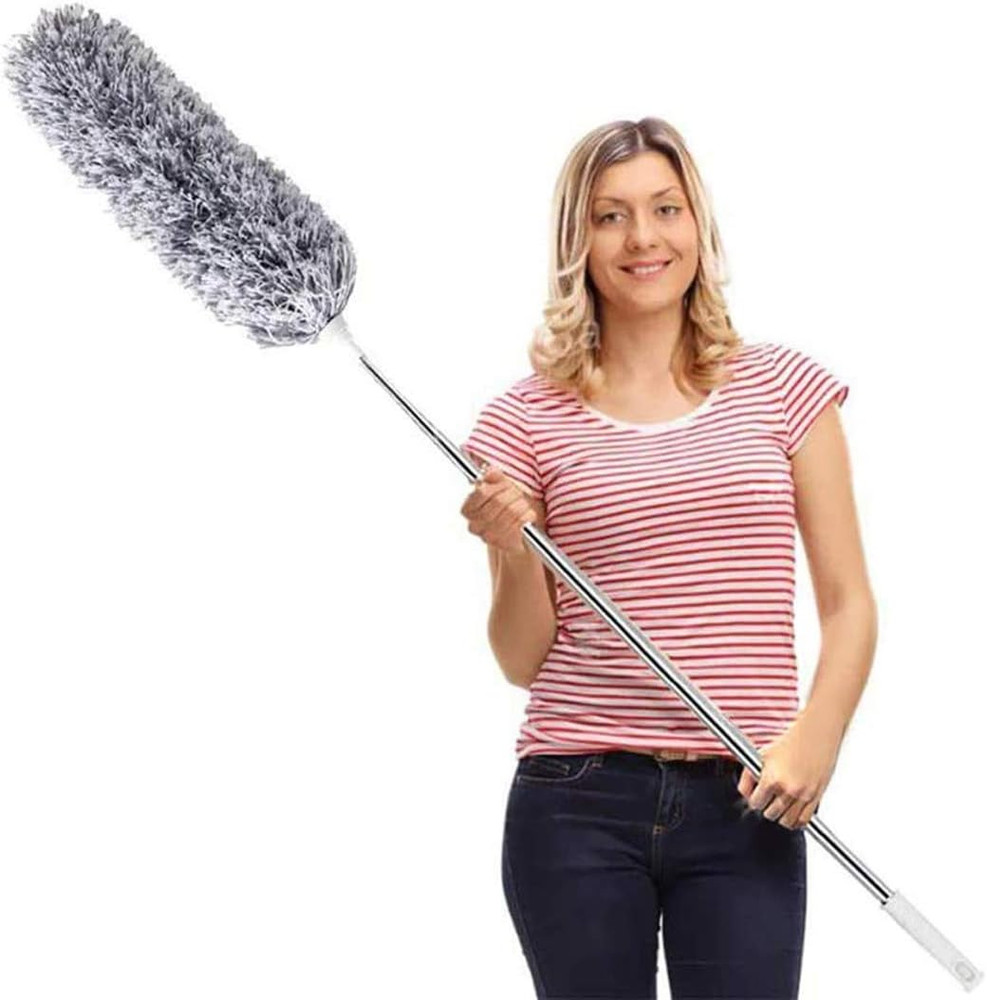 Microfiber Feather Duster Extendable Duster with 100 Inches Extra Long Pole, Ben