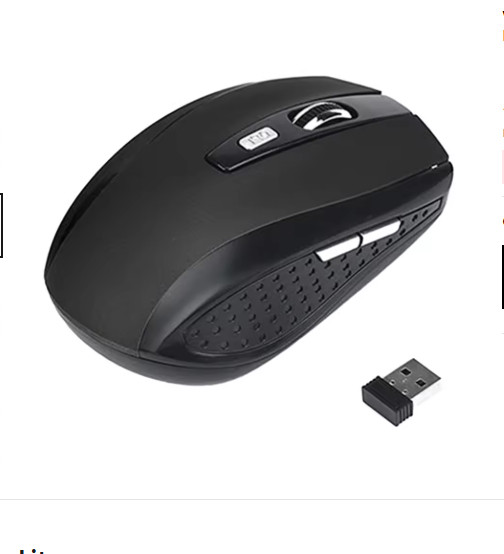 2.4GHz Wireless Optical Mouse Mice USB Receiver For PC Laptop Computer DPI Block