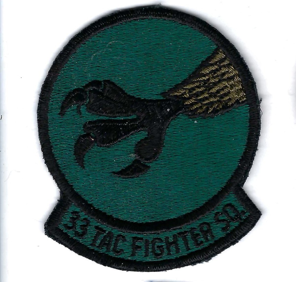 PATCH USAF 33RD TAC FIGHTER SQ SUBD  3 1/2"          FS-23
