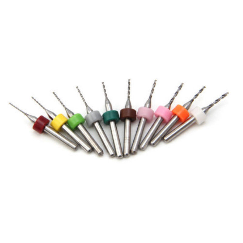 10X Pcs 0.6-1.5mm PCB Circuit Board Carbide Mini Micro Drill CNC FA Device