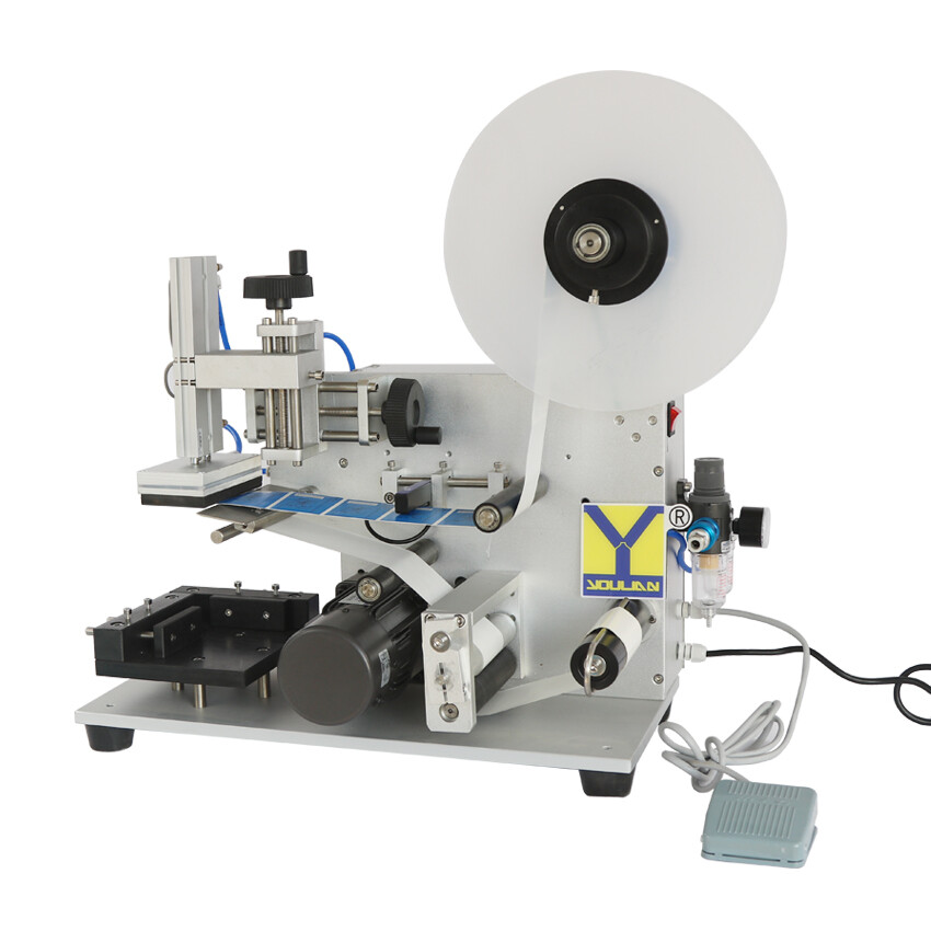 MT-60 Desktop Piston Flat Labeling Machine Square Box Jar Bottle Sticker express