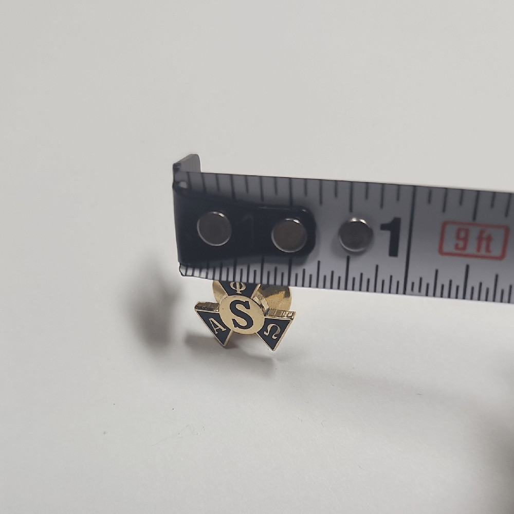 vintage alpha phi omega fraternity member service pin