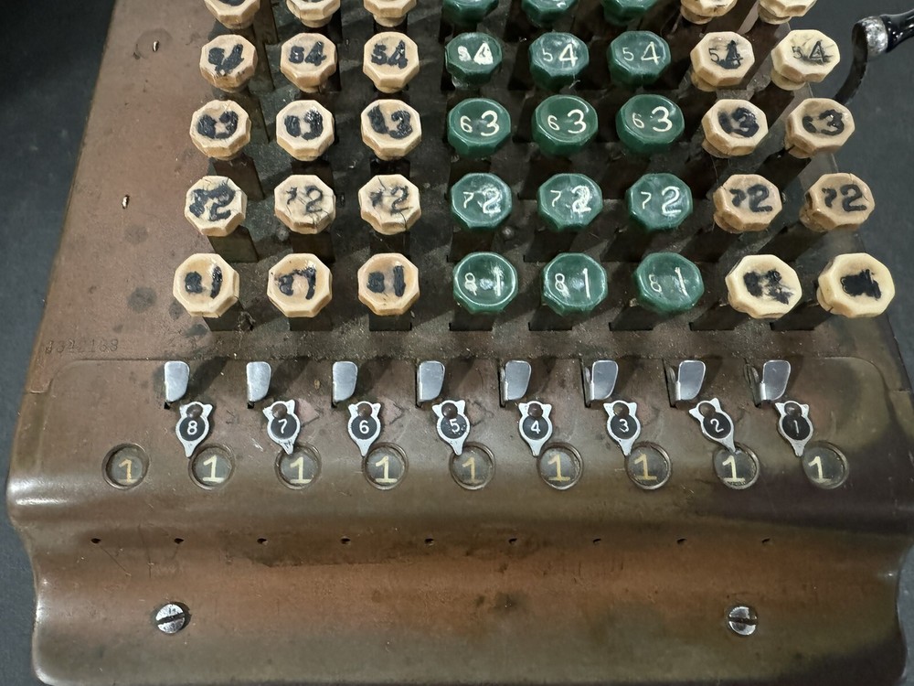 ANTIQUE VINTAGE FELT & TARRANT COMPTOMETER J285366 ADDING MACHINE 1920's ERA