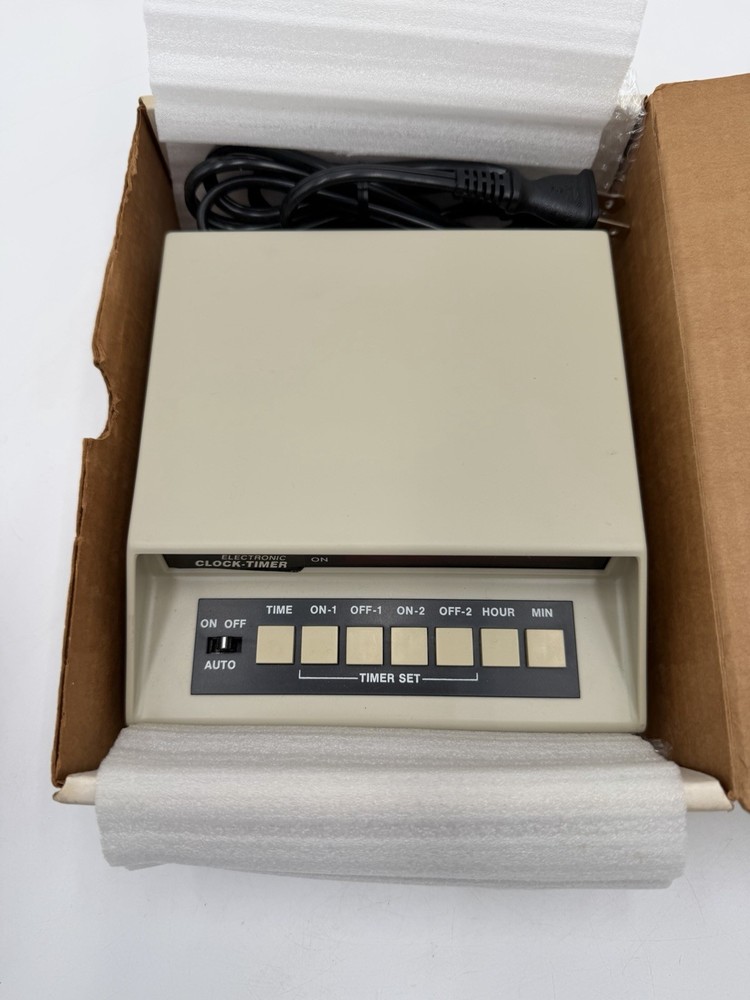 Vintage Phone TTY WC-1 Electronic Clock Timer LED Display W Box Instructions NOS