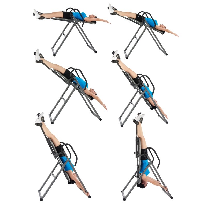 Heavy Duty Inversion Table Adjustable Ankle Support True Balance System New