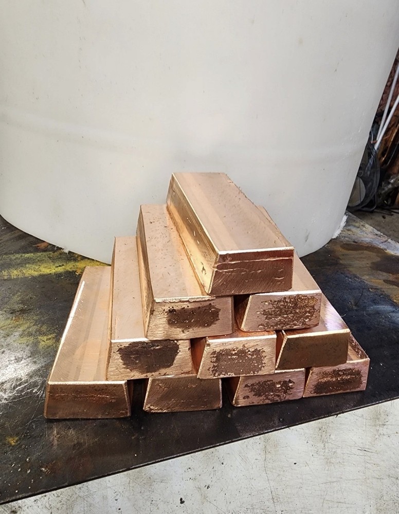Copper Bullion 4lb bar