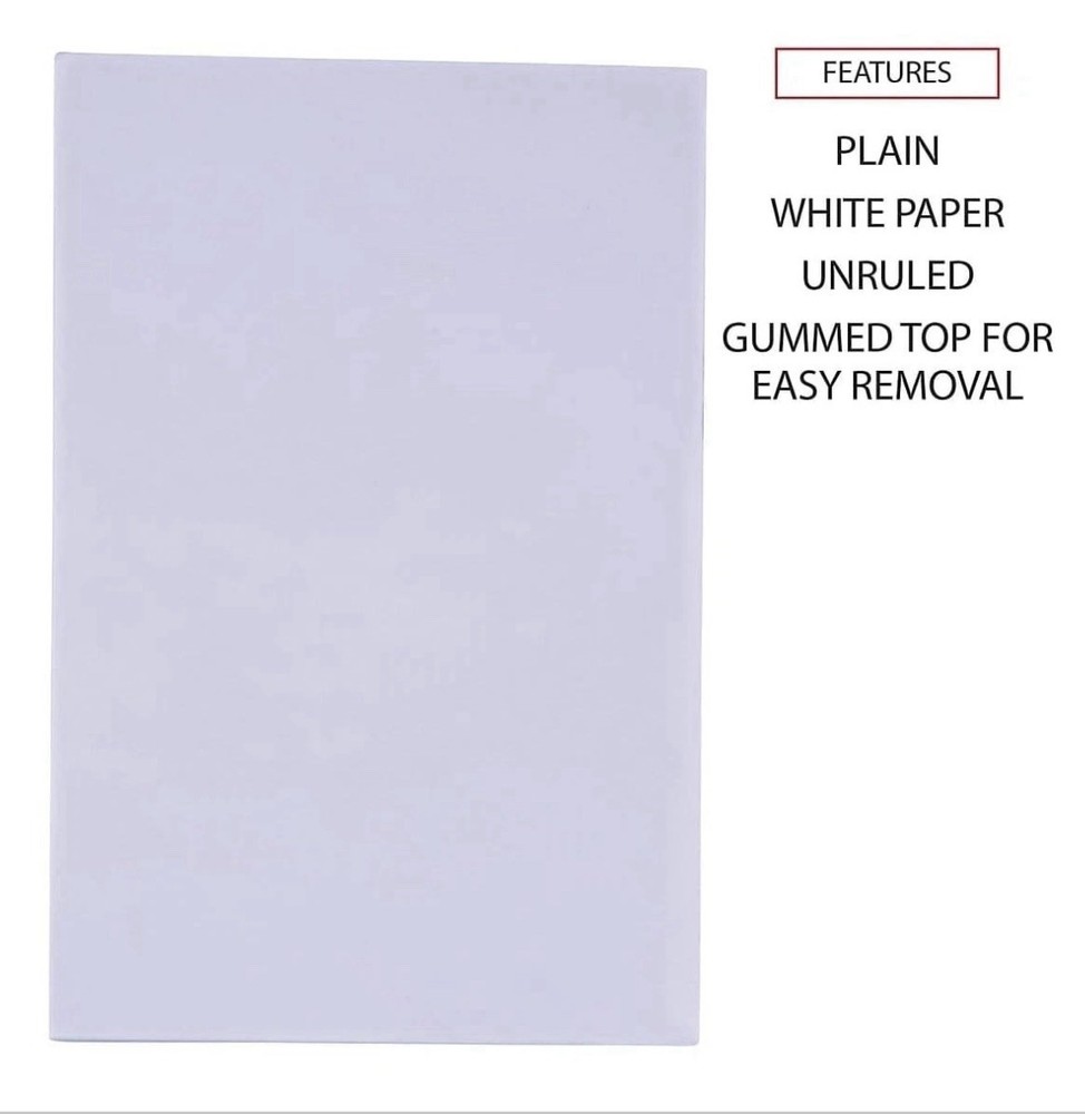 100 Pack Notepads 3.75” x 5.125” (100 Sheets) Bulk