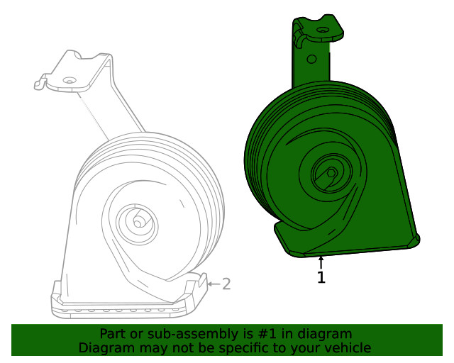 Genuine GM Low Note Horn 85011835