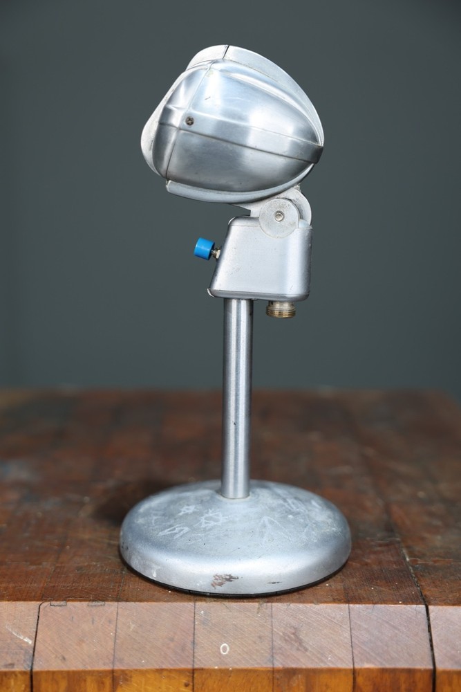 Vintage Turner Microphone 33D Dynamic w/ Stand Art Deco