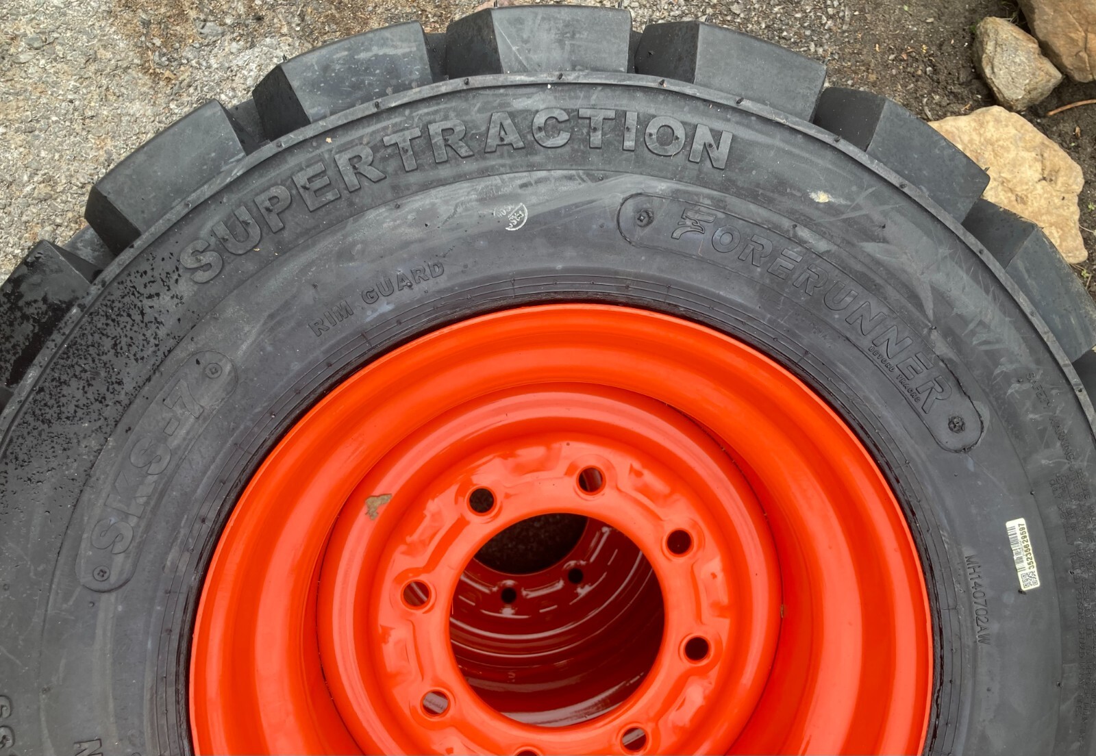 4 HD 12-16.5 Skid Steer Tires/Wheels/Rims for Bobcat & more-12X16.5-14PLY