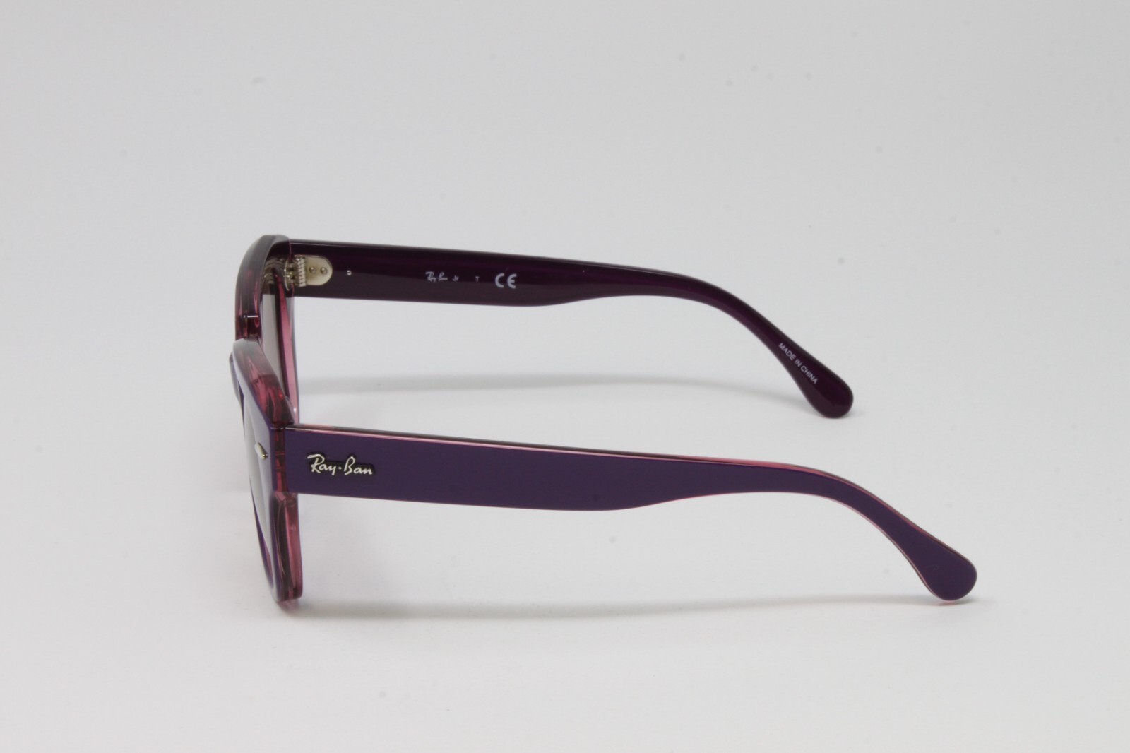 Ray Ban Junior Sunglasses State Street RJ9186S 711814 Violet on Pink Transparent