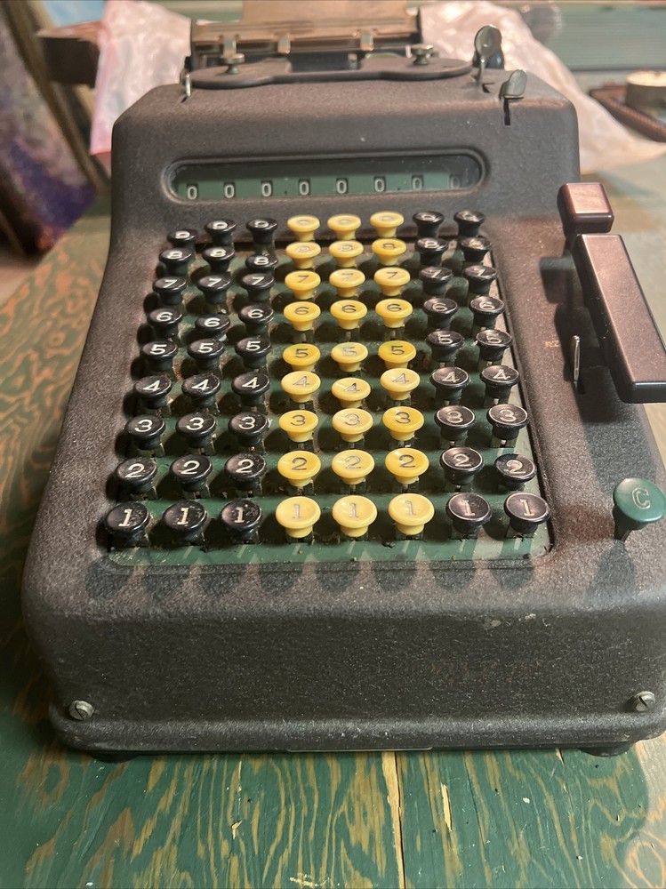 Allen & Wales Model E Adding Machine 1958