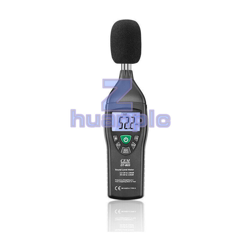 DT-805 High Performance Sound Level Meter Max Hold and Data Hold Function