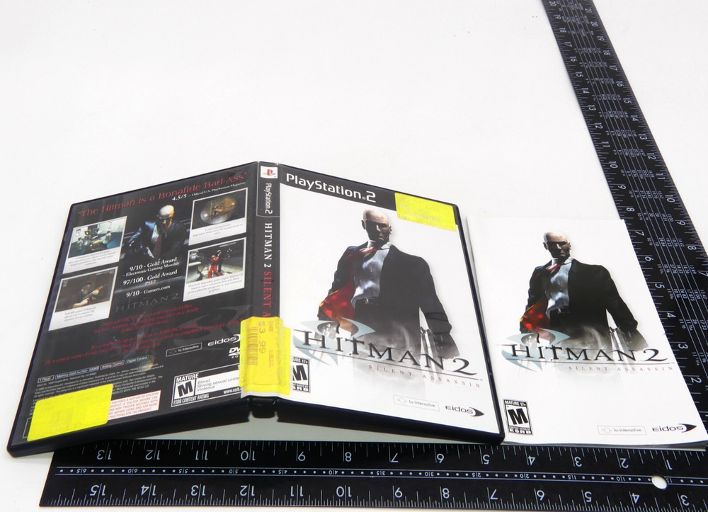 Authentic Hitman 2 Playstation 2 PS2 Case & Manual No Game
