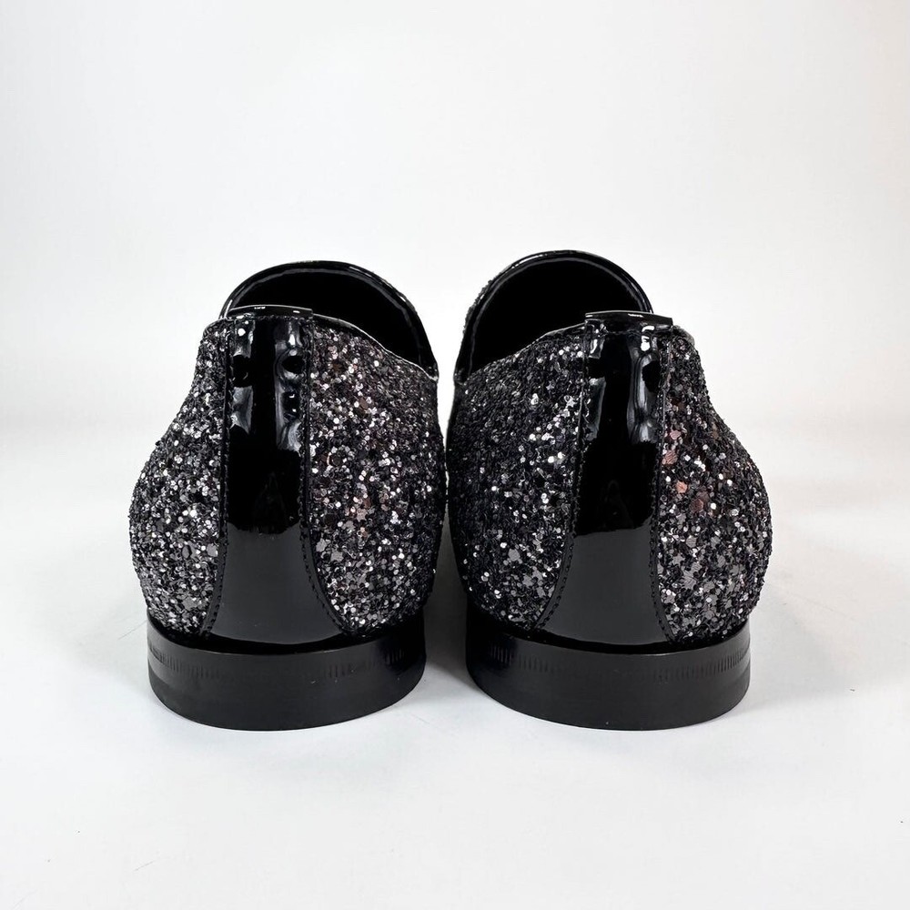 Jimmy Choo Coarse Glitter Thame Loafer